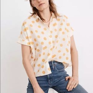 NWT Madewell Hilltop Shirt in Daisy Groove XXL